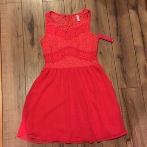 Pink lace dress new with tags!